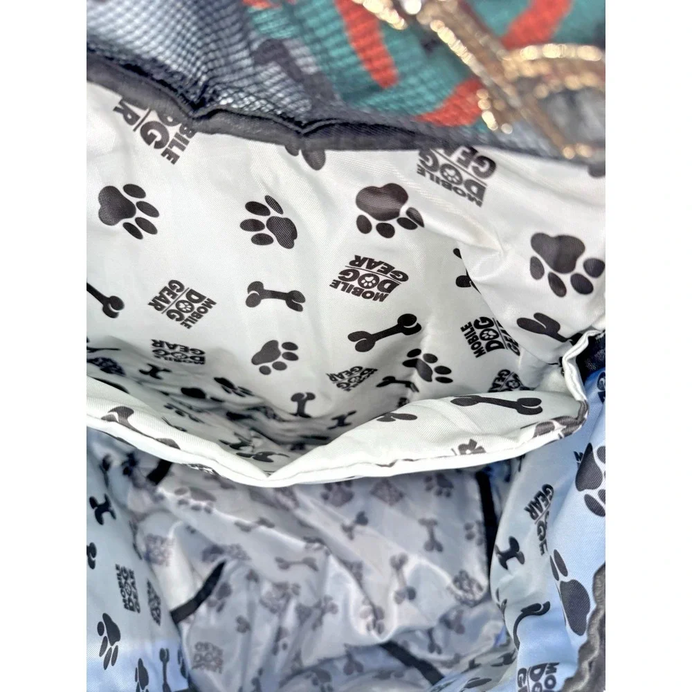 Dog Travel Backpack Organizer Mobile Dog Gear Large Blue Pet Carry Bag